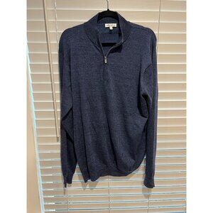 Peter Millar Merino Wool‎ 1/4 Zip Pullover - Size L